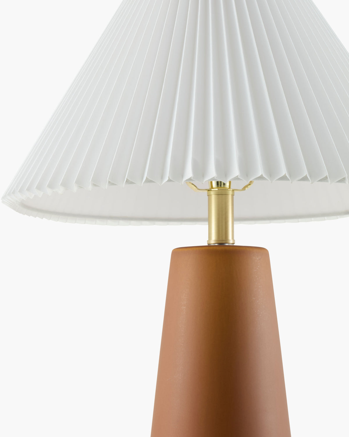 Vikundu 25" Ceramic Table Lamp, Hand Painted Dark Red