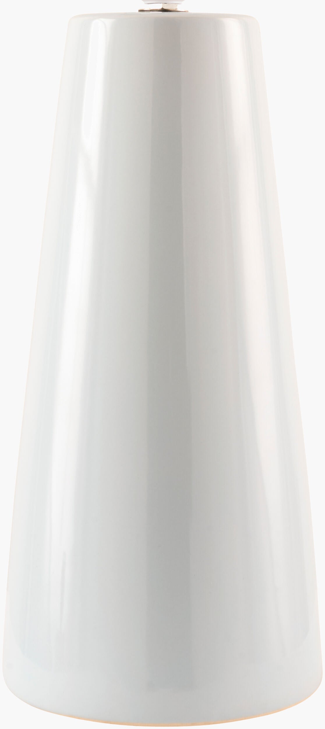 Vikundu 25" Ceramic Table Lamp, Hand Painted White