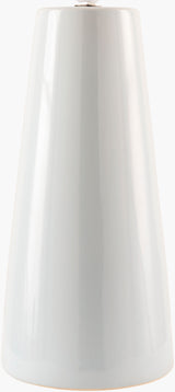 Vikundu 25" Ceramic Table Lamp, Hand Painted White