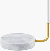 Valo 24" Iron Table Lamp, Plated Gold, Natural White