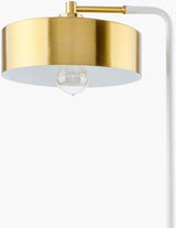 Valo 24" Iron Table Lamp, Plated Gold, Natural White
