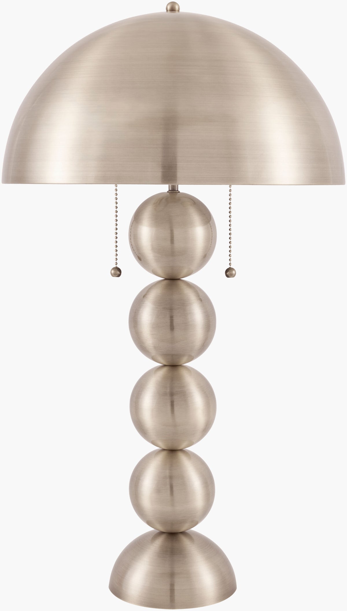 Vellon 27" Iron Table Lamp, Plated Metallic Nickel