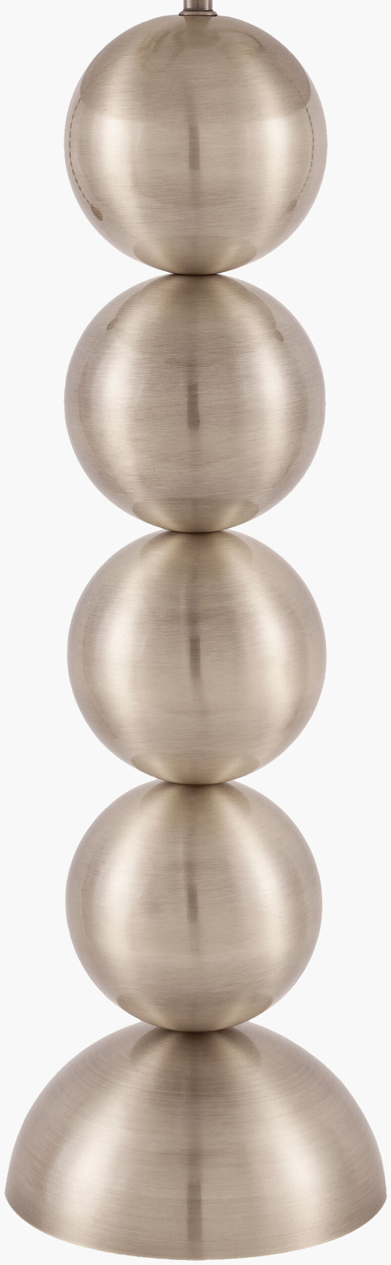 Vellon 27" Iron Table Lamp, Plated Metallic Nickel