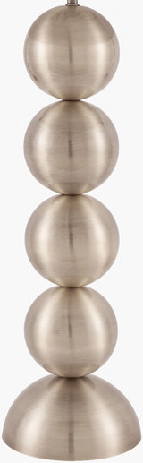 Vellon 27" Iron Table Lamp, Plated Metallic Nickel