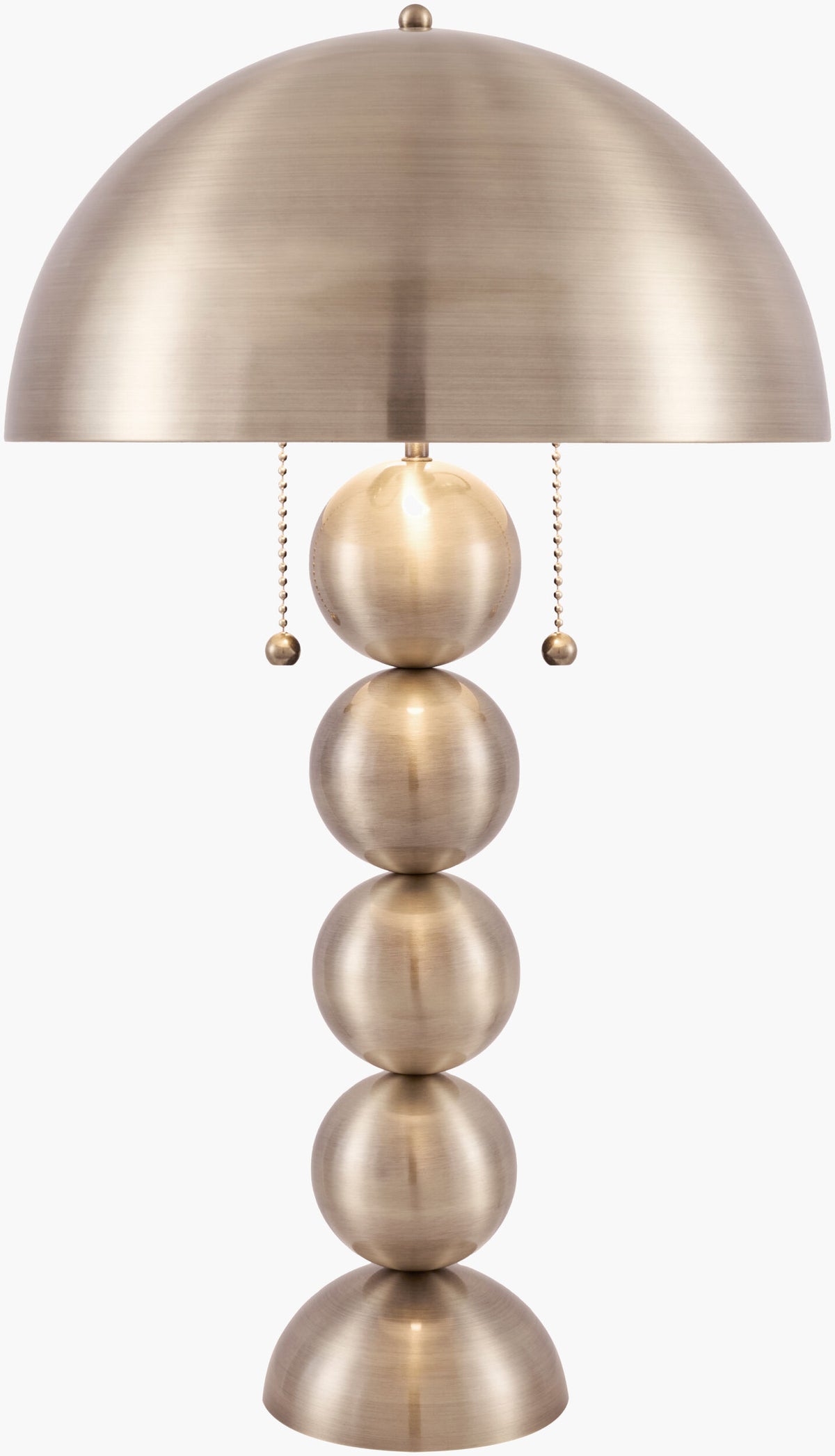 Vellon 27" Iron Table Lamp, Plated Metallic Nickel