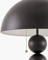 Vellon 27" Iron Table Lamp, Painted Black