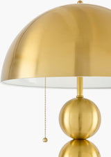 Vellon 63" Iron Floor Lamp, Painted Light Gray