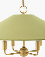 Verelune Iron Chandelier, Electroplated Metallic Brass