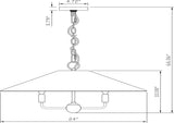 Verelune Iron Chandelier, Electroplated Metallic Brass