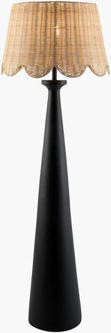 Virello 63" Resin Floor Lamp, Painted Black