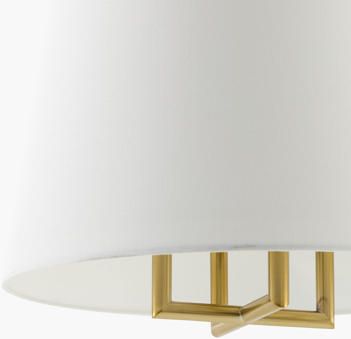 Visse Iron Chandelier, Electroplated Metallic Brass
