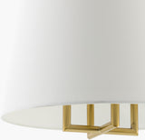 Visse Iron Chandelier, Electroplated Metallic Brass
