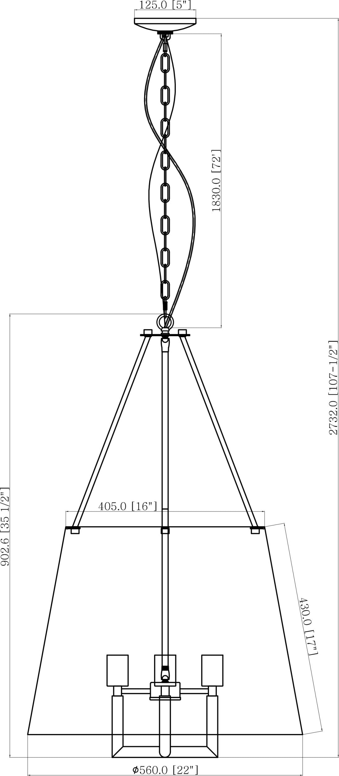 Visse Iron Chandelier, Electroplated Metallic Brass