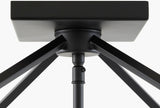 Vespera Iron Chandelier, Powder Coated Black (VSPR-001)