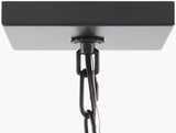 Vespera Iron Chandelier, Powder Coated Black (VSPR-007)