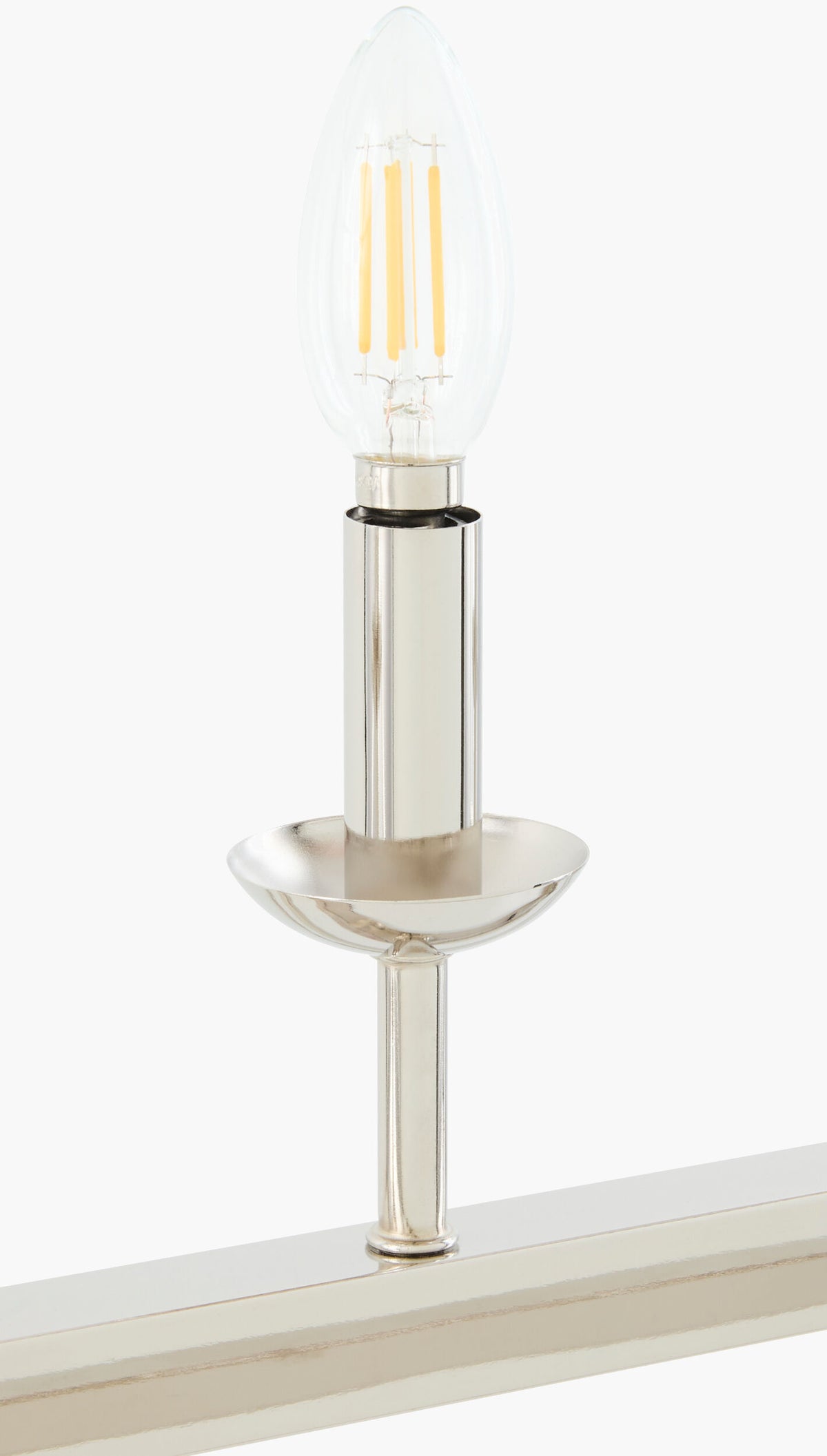 Vespera Iron Chandelier, Electroplated Metallic Silver