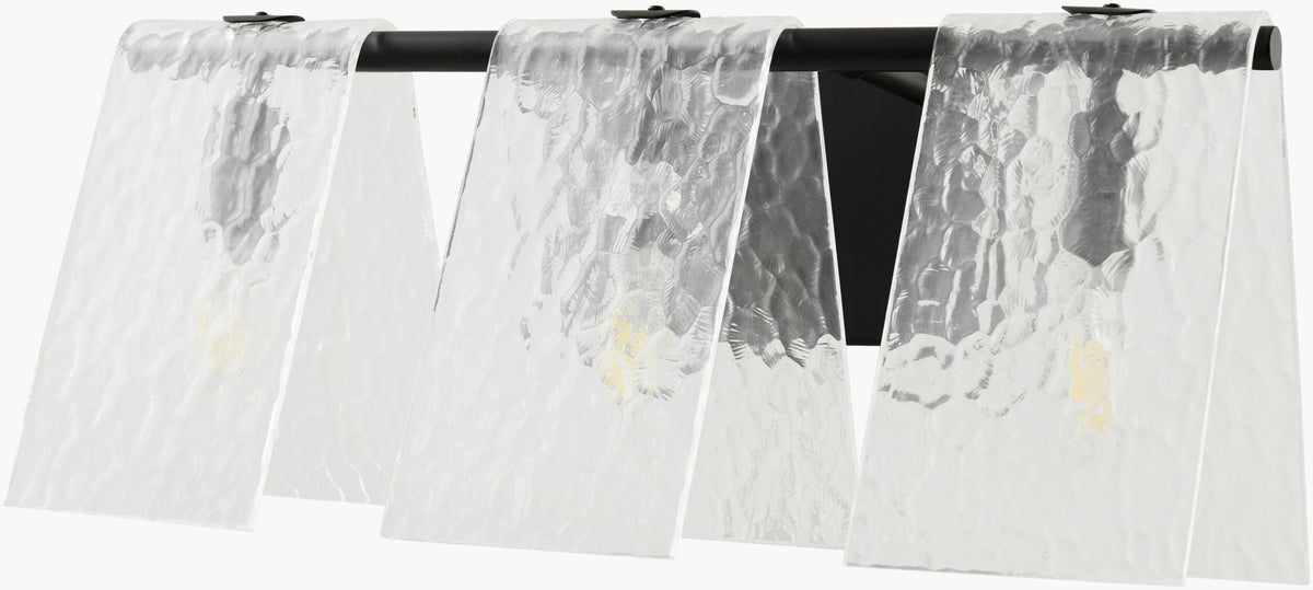 Vitracis 8" Iron Wall Sconce, Powder Coated Black (VTC-004)