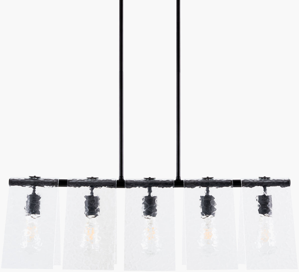 Vitracis Iron Chandelier, Powder Coated Black (VTC-010)