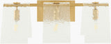 Vitracis 8" Iron Wall Sconce, Electroplated Metallic Brass (VTC-003)