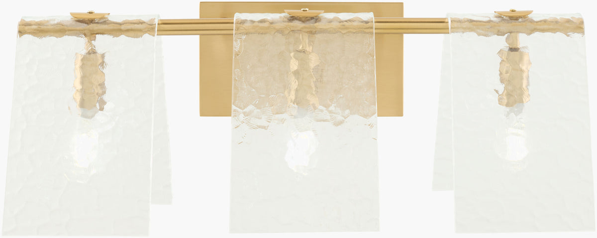 Vitracis 8" Iron Wall Sconce, Electroplated Metallic Brass (VTC-003)