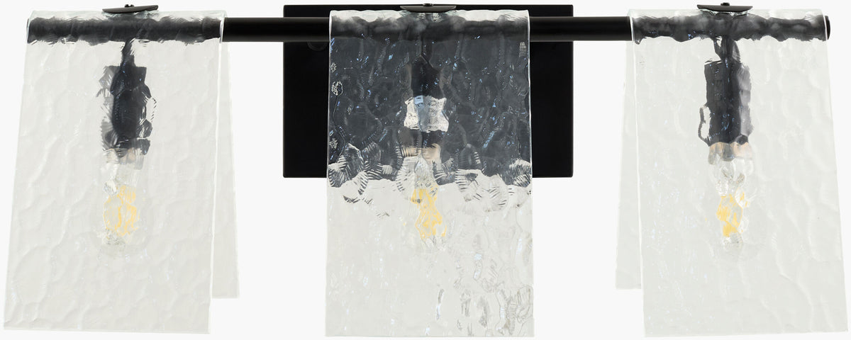 Vitracis 8" Iron Wall Sconce, Powder Coated Black (VTC-004)