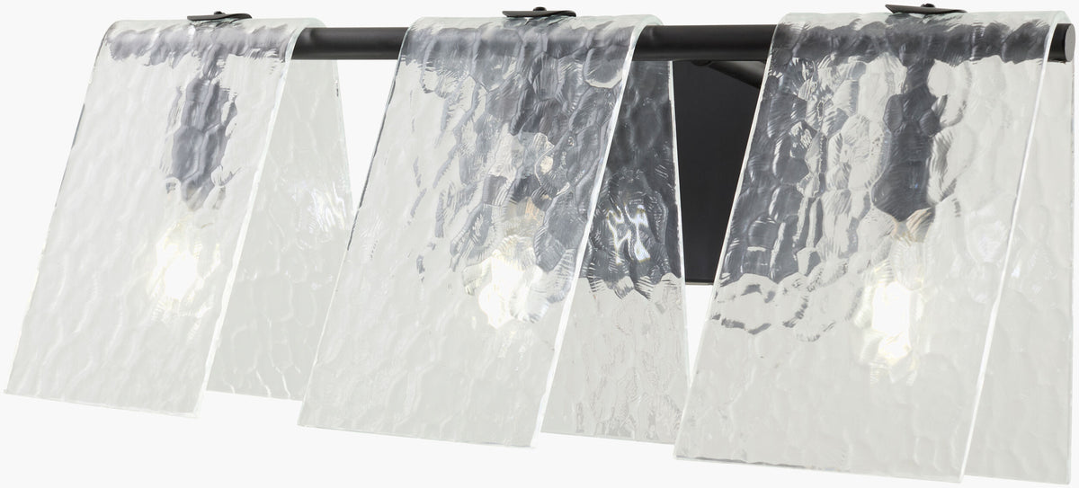 Vitracis 8" Iron Wall Sconce, Powder Coated Black (VTC-004)
