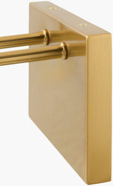 Vitracis 8" Iron Wall Sconce, Electroplated Metallic Brass