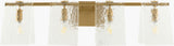 Vitracis 8" Iron Wall Sconce, Electroplated Metallic Brass