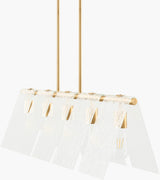 Vitracis Iron Chandelier, Electroplated Metallic Brass (VTC-009)