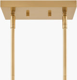 Vitracis Iron Chandelier, Electroplated Metallic Brass (VTC-009)