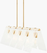 Vitracis Iron Chandelier, Electroplated Metallic Brass (VTC-009)