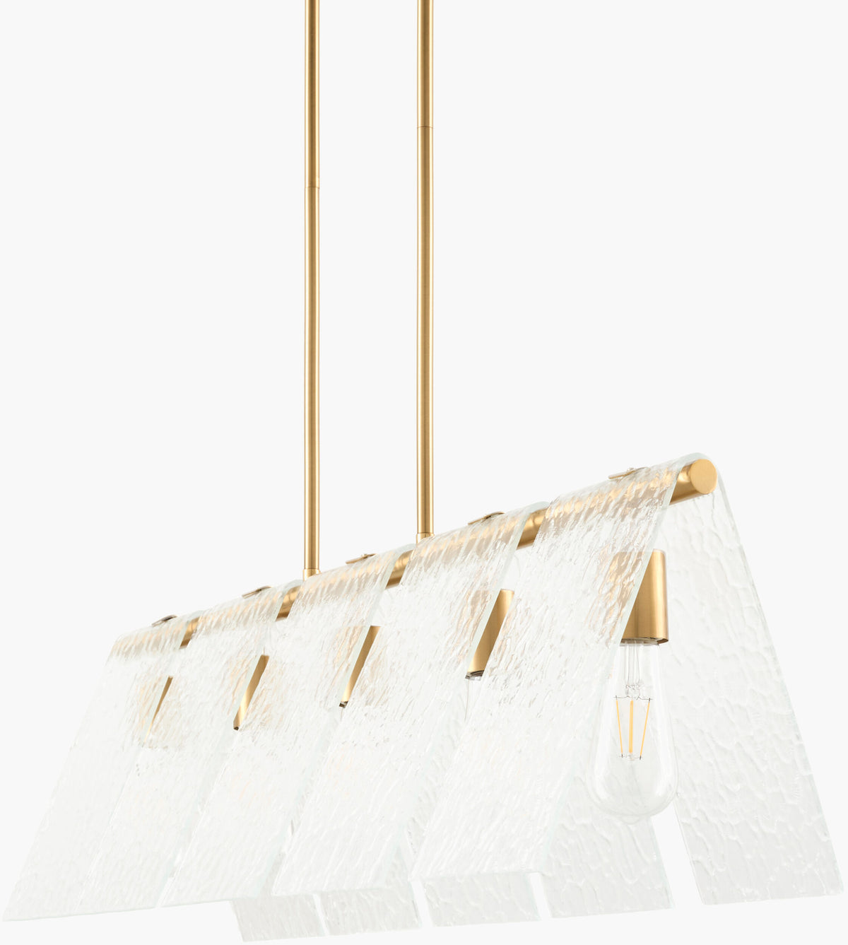Vitracis Iron Chandelier, Electroplated Metallic Brass (VTC-009)