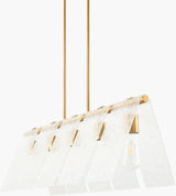 Vitracis Iron Chandelier, Electroplated Metallic Brass (VTC-009)