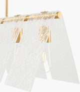 Vitracis Iron Chandelier, Electroplated Metallic Brass (VTC-009)