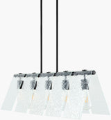 Vitracis Iron Chandelier, Powder Coated Black (VTC-010)