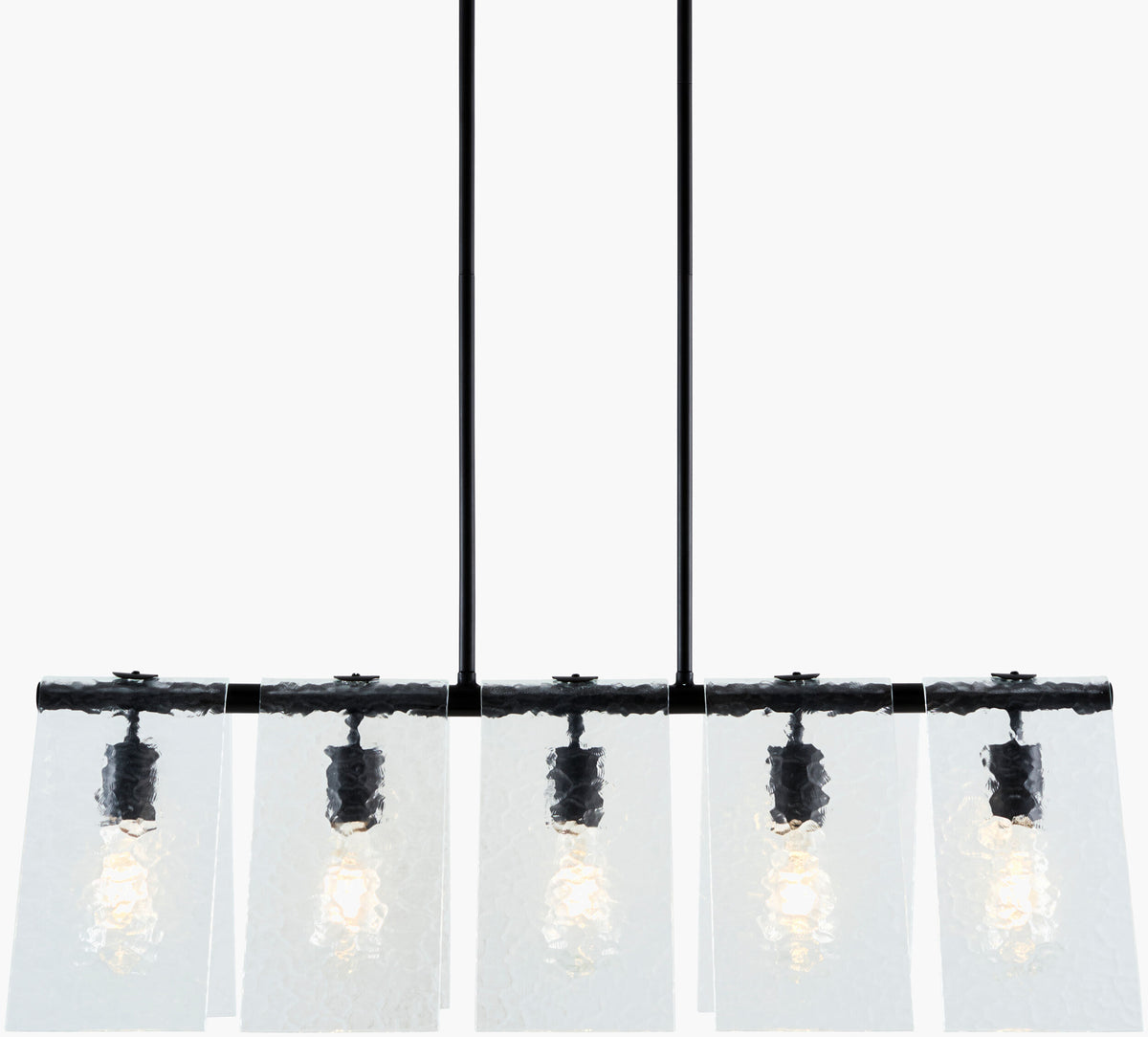Vitracis Iron Chandelier, Powder Coated Black (VTC-010)