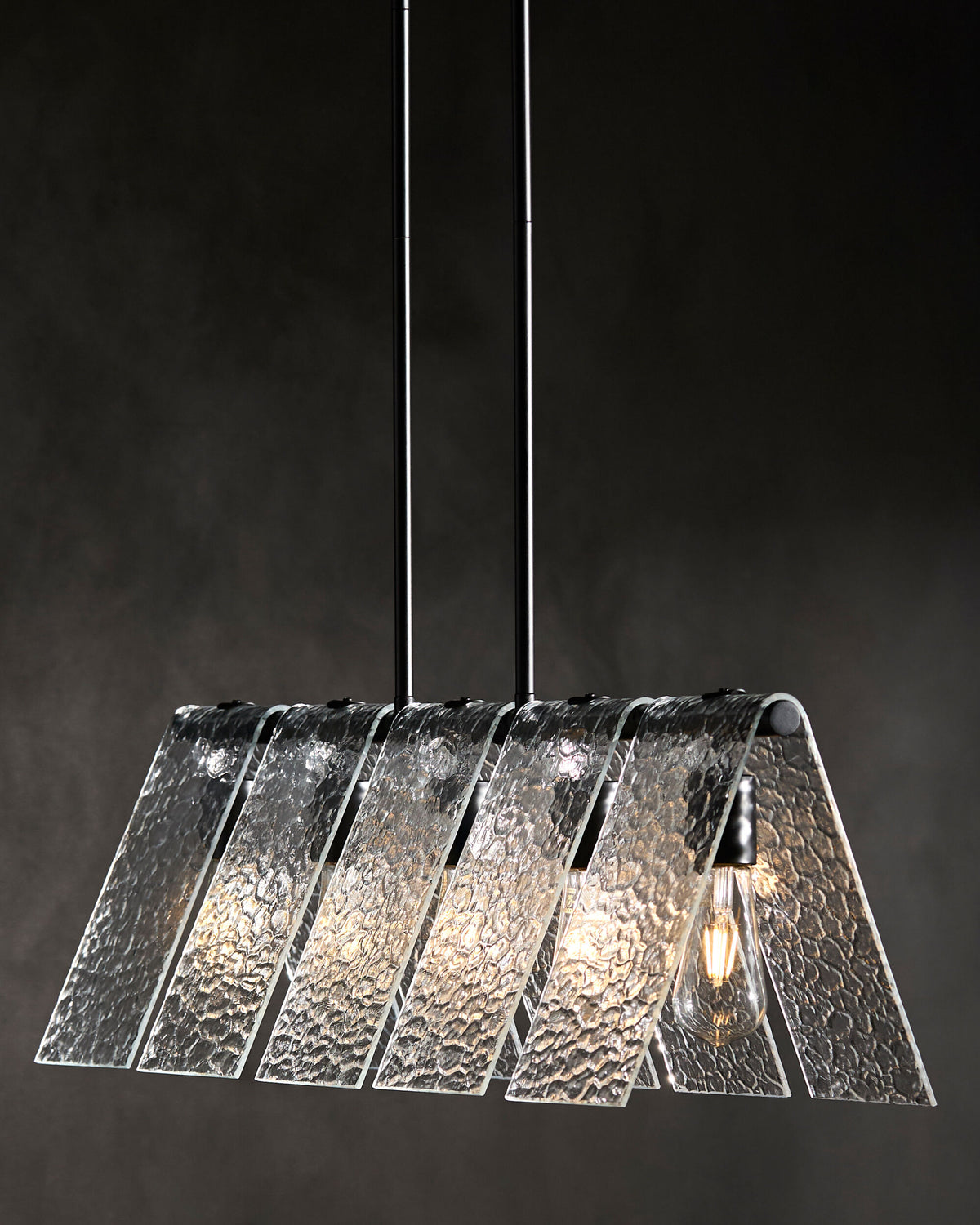 Vitracis Iron Chandelier, Powder Coated Black (VTC-010)