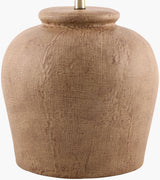 Veyra 29" Cement Table Lamp, Painted Brown