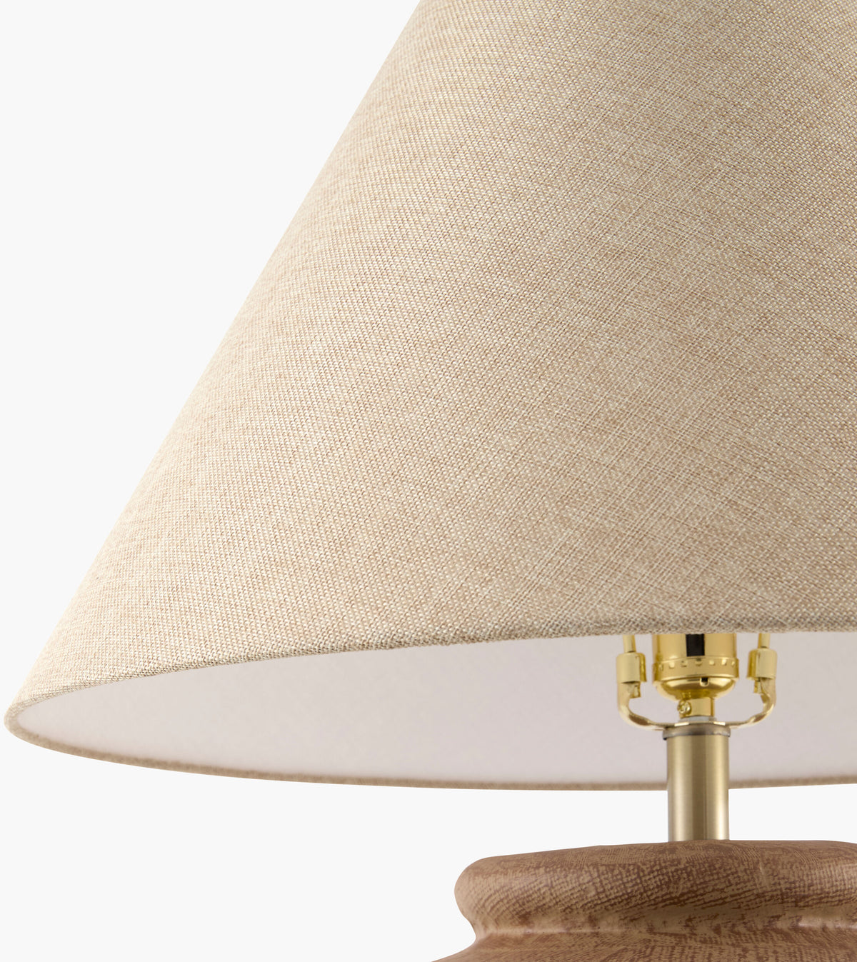 Veyra 29" Cement Table Lamp, Painted Brown