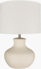 Warren 27" Ceramic Table Lamp, Glazed Cream