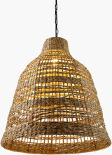 Windsong Rattan Pendant Light, Natural Black