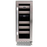 Whynter Elite 12″ 17 Bottle Seamless Stainless Steel Door Dual Zone Built-in Wine Refrigerator | BWR-171DS