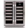 Whynter Elite 24″ Width 40 Bottle Seamless Stainless Steel Door Dual Zone Built-in Wine Refrigerator | BWR-401DS
