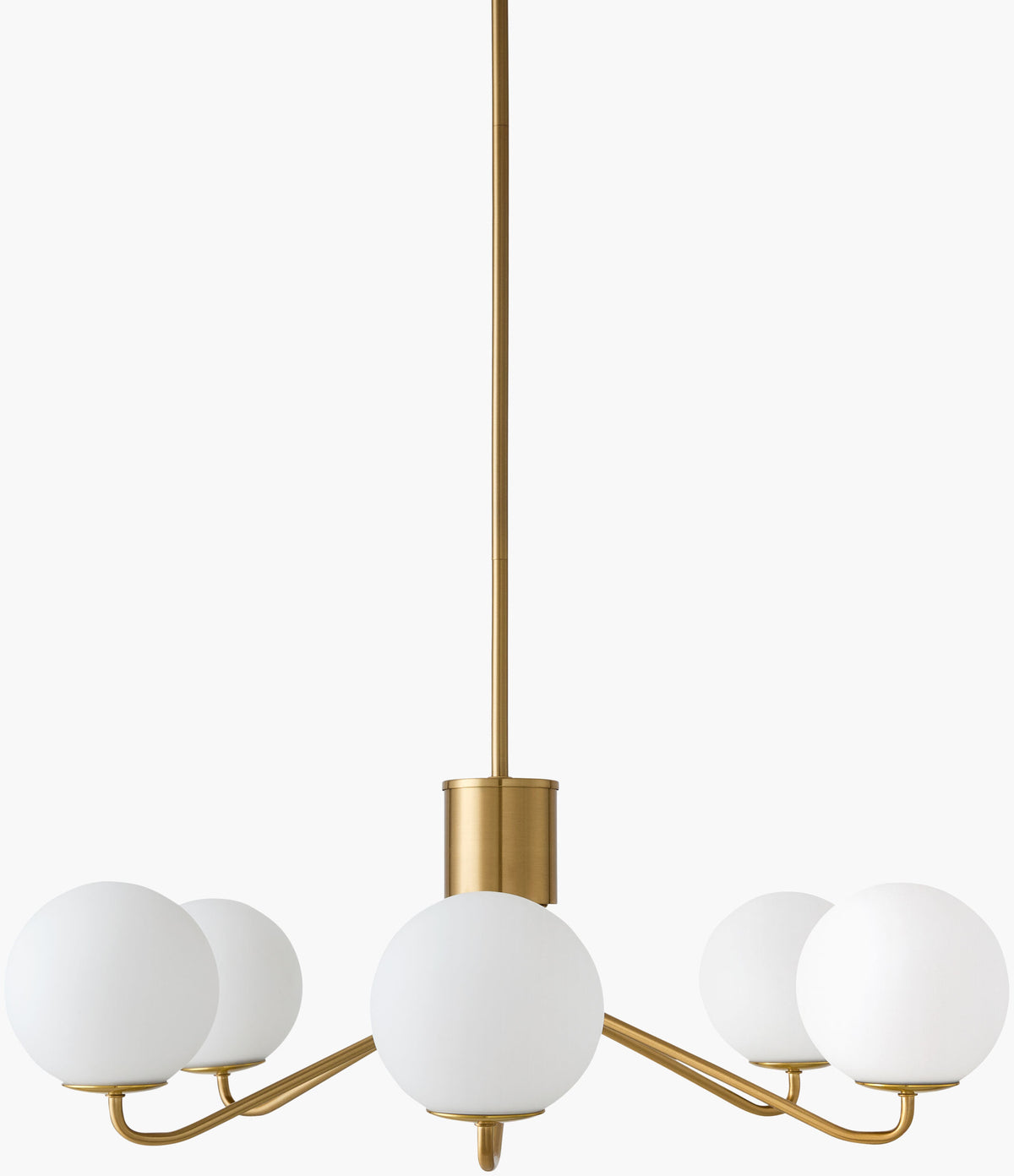 Wismar Iron Chandelier, Plated Gold