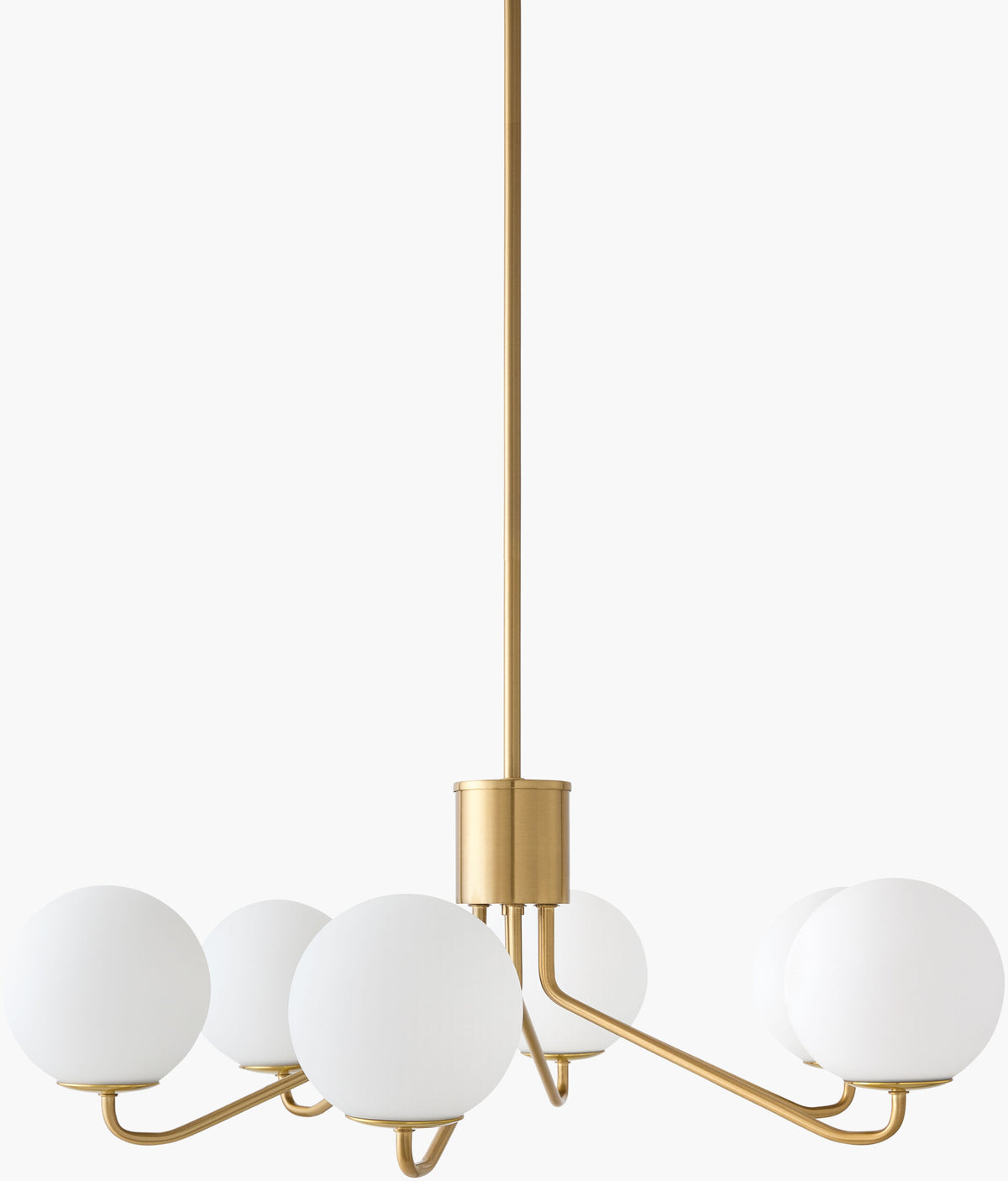 Wismar Iron Chandelier, Plated Gold