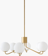 Wismar Iron Chandelier, Plated Gold