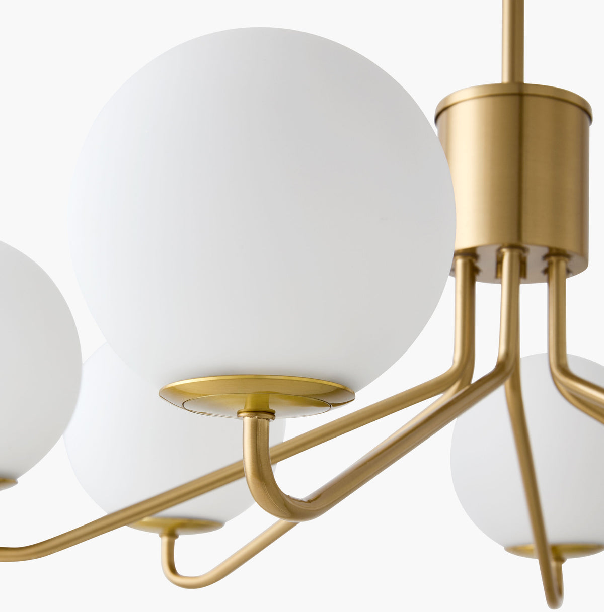 Wismar Iron Chandelier, Plated Gold