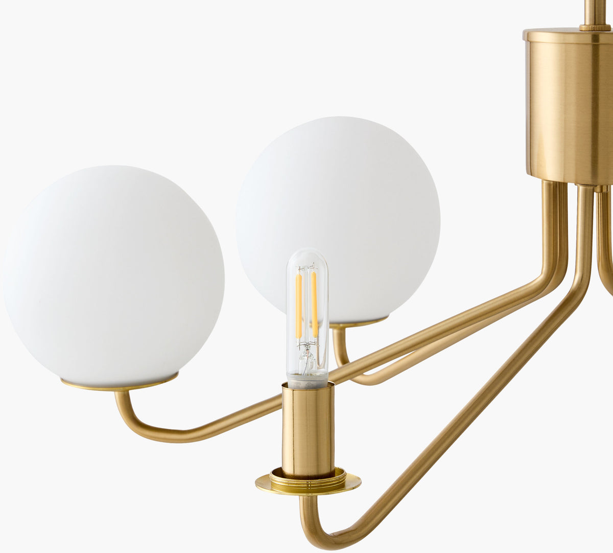 Wismar Iron Chandelier, Plated Gold