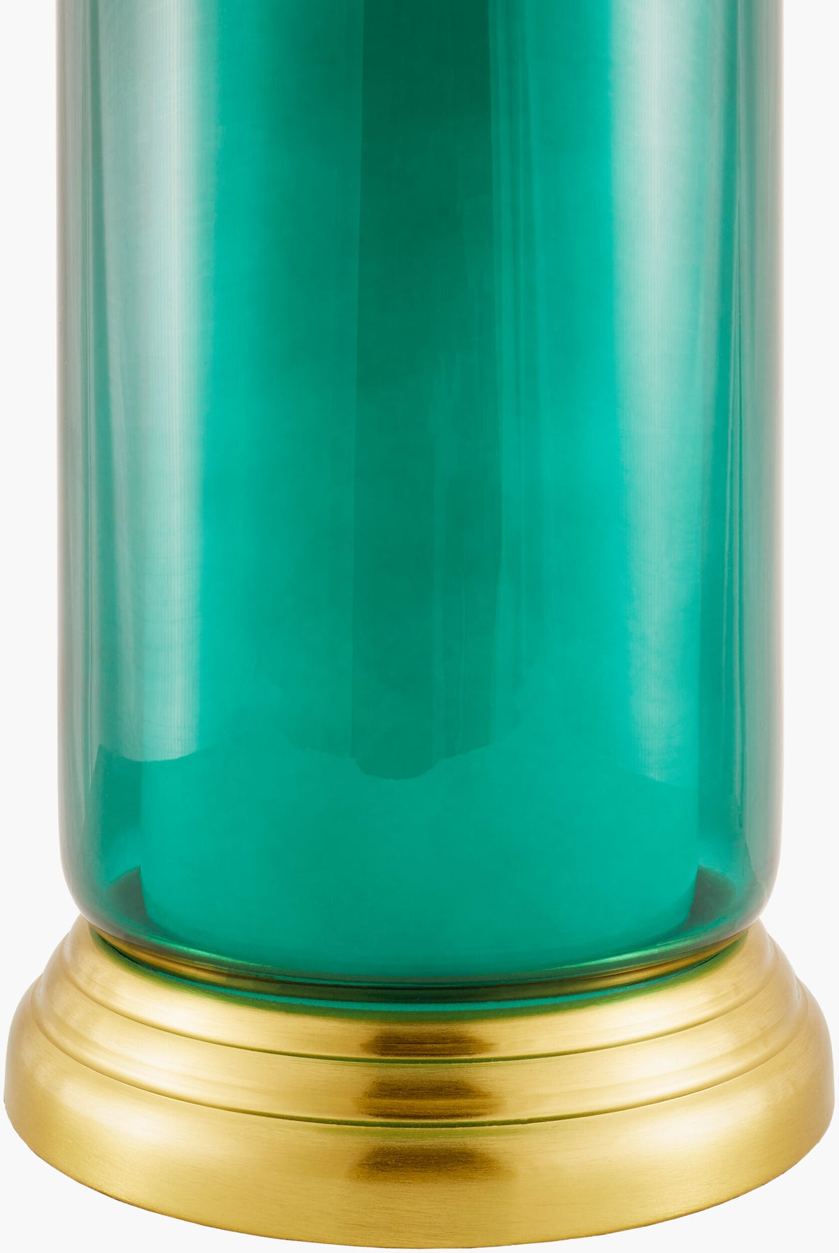 Wainaku 17" Glass Table Lamp, Hand Painted Blue