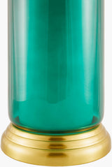 Wainaku 17" Glass Table Lamp, Hand Painted Blue